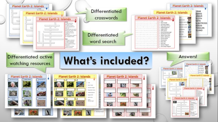 Planet earth 2 islands worksheet answers