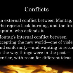 Internal conflict in fahrenheit 451