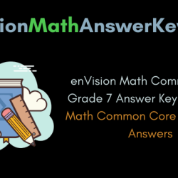 Answer key for envision math 2.0