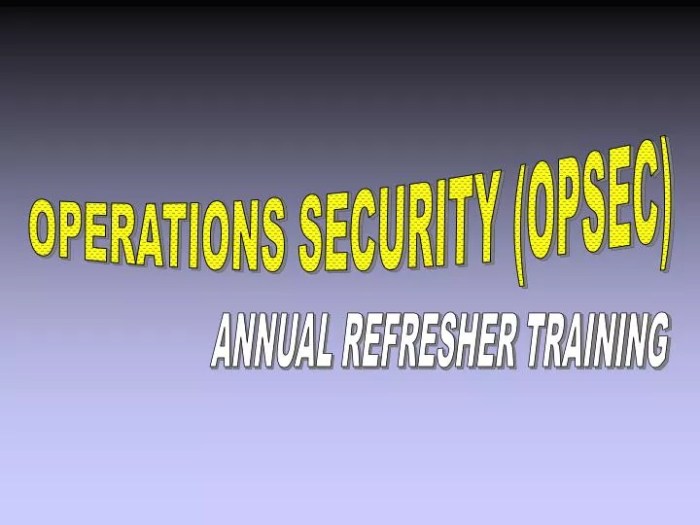 Opsec annual refresher post test