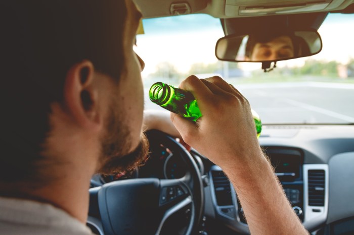 Drivers who have consumed alcohol before getting behind the wheel