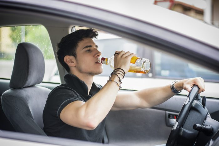 Drivers who have consumed alcohol before getting behind the wheel