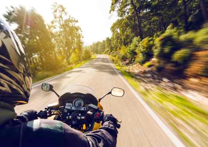 What hazards might a motorcyclist encounter